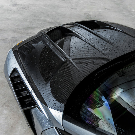 BMW M3 / M3C G80 G81 & M4 / M4C G82 G83 2021-ON with Aftermarket Parts - Hood Bonnet Dry Pre-preg Carbon Fiber from SOOQOO USA