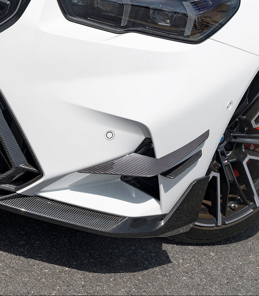 Upgrade Your BMW M5C M5 G90 2024-ON with SOOQOO USA's Aftermarket Parts - Front Canards Carbon Fiber. A complete transformation of style and performance.