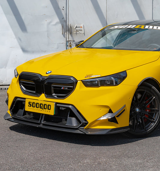 Upgrade Your BMW M5C M5 G90 2024-ON with Aftermarket Parts - A Style Front Lip Carbon Fiber from SOOQOO USA