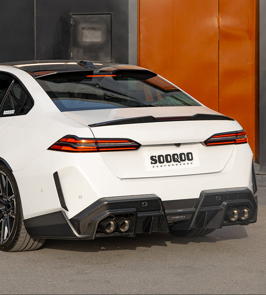 Upgrade Your BMW M5C M5 G90 2024-ON with Aftermarket Parts - B Style Rear Diffuser Carbon Fiber from SOOQOO USA