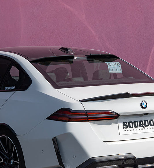 BMW M5C M5 G90 2024-ON & i5 xDrive40 G60 G61 2024-ON & 5 Series G60 G61 2024-ON with Aftermarket Parts - Rear Roof Spoiler Carbon Fiber from SOOQOO USA