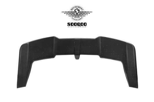 BMW M5 G99 2024-ON with Aftermarket Parts - Rear Roof Spoiler Dry Pre-preg Carbon Fiber from SOOQOO USA