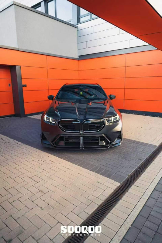BMW M5C M5 G90 G99 2024-ON & 5 Series 550e 540i xDrive 535d 535 530i G60 G61 2024-ON with Aftermarket Parts - Hood Bonnet & Naca Ducts & Vent Garnishes Dry Pre-preg Carbon Fiber from SOOQOO USA