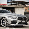 BMW M8 F91 F92 F93 2019 2020 2021 2022 2023 2024 with Aftermarket Parts - Front Lip Pre-preg Carbon Fiber from SOOQOO USA