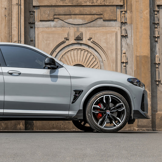 BMW X3 G01 & X4 G02 s/x Drive 30i M40i (Fits Both Pre-LCI & LCI) & X3M F97 & X4M F98 (Fits Both Pre-LCI & LCI) with Aftermarket Parts - Side Skirts Carbon Fiber from SOOQOO USA