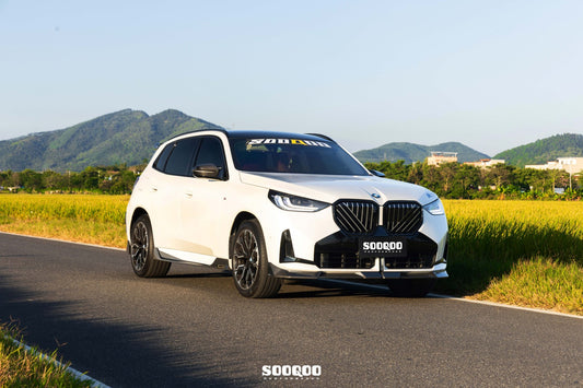 BMW X3 M50i/30i xDrive G45 2025-ON with Aftermarket Parts - Front Lip Dry Pre-preg Carbon Fiber from SOOQOO USA