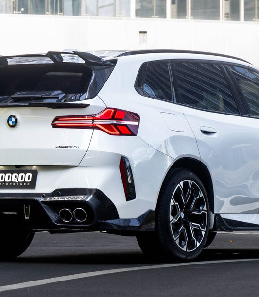BMW X3 M50i/30i xDrive G45 2025-ON with Aftermarket Parts - Rear Canards Dry Pre-preg Carbon Fiber from SOOQOO USA