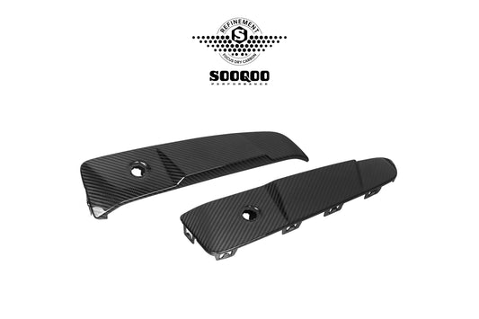 BMW X3 M50i/30i xDrive G45 2025-ON with Aftermarket Parts - Rear Canards Dry Pre-preg Carbon Fiber from SOOQOO USA