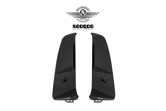 BMW X3 M50i/30i xDrive G45 2025-ON with Aftermarket Parts - Rear Canards Dry Pre-preg Carbon Fiber from SOOQOO USA