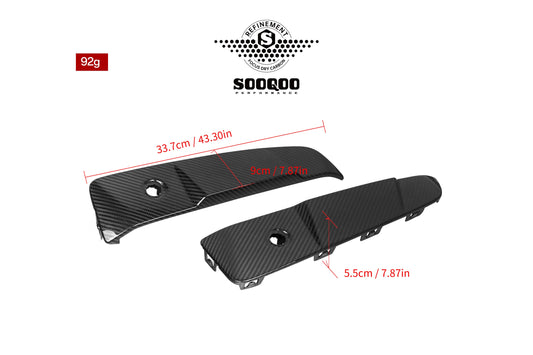 BMW X3 M50i/30i xDrive G45 2025-ON with Aftermarket Parts - Rear Canards Dry Pre-preg Carbon Fiber from SOOQOO USA
