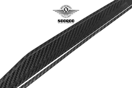 BMW X3 M50i/30i xDrive G45 2025-ON with Aftermarket Parts - Rear Lip Spoiler Dry Pre-preg Carbon Fiber from SOOQOO USA