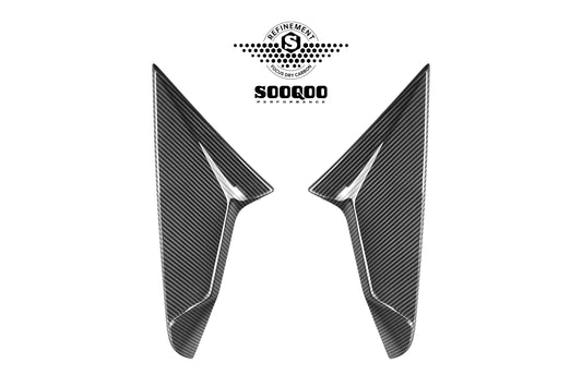 BMW X3 M50i/30i xDrive G45 2025-ON with Aftermarket Parts - Rear Window Side Trim Dry Pre-preg Carbon Fiber from SOOQOO USA