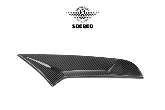 BMW X3 M50i/30i xDrive G45 2025-ON with Aftermarket Parts - Rear Window Side Trim Dry Pre-preg Carbon Fiber from SOOQOO USA