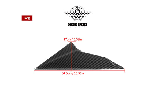 BMW X3 M50i/30i xDrive G45 2025-ON with Aftermarket Parts - Rear Window Side Trim Dry Pre-preg Carbon Fiber from SOOQOO USA