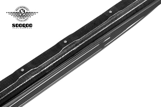 BMW X3 M50i/30i xDrive G45 2025-ON with Aftermarket Parts - Side Skirts Dry Pre-preg Carbon Fiber from SOOQOO USA