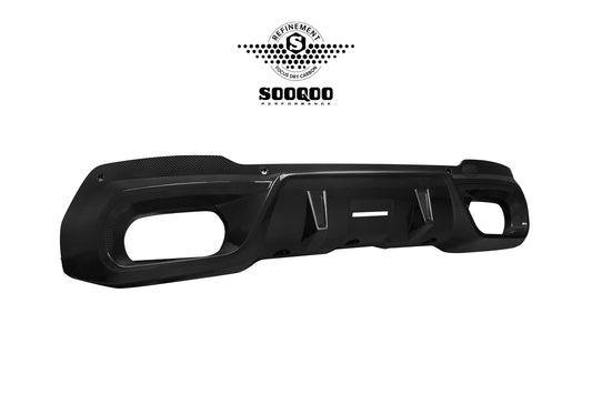 BMW X3 M50i/30i xDrive G45 2025-ON with Aftermarket Parts - V1 Style Rear Diffuser Dry Pre-preg Carbon Fiber from SOOQOO USA