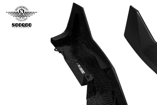 BMW X3 M50i/30i xDrive G45 2025-ON with Aftermarket Parts - V1 Style Rear Diffuser Dry Pre-preg Carbon Fiber from SOOQOO USA