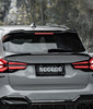 BMW X3M F97(Fits Both Pre-LCI & LCI) 2019 2020 2021 2022 2023 2024 with Aftermarket Parts - Rear Roof Spoiler Carbon Fiber from SOOQOO USA