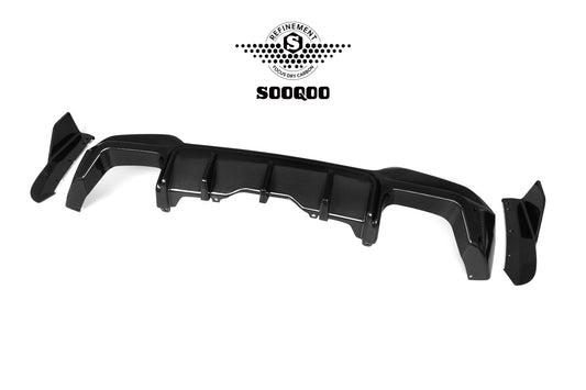 BMW X3M X3MC F97 LCI 2022 2023 2024 with Aftermarket Parts - Rear Canards Carbon Fiber from SOOQOO USA