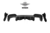 BMW X3M X3MC F97 LCI 2022 2023 2024 with Aftermarket Parts - Rear Canards Carbon Fiber from SOOQOO USA