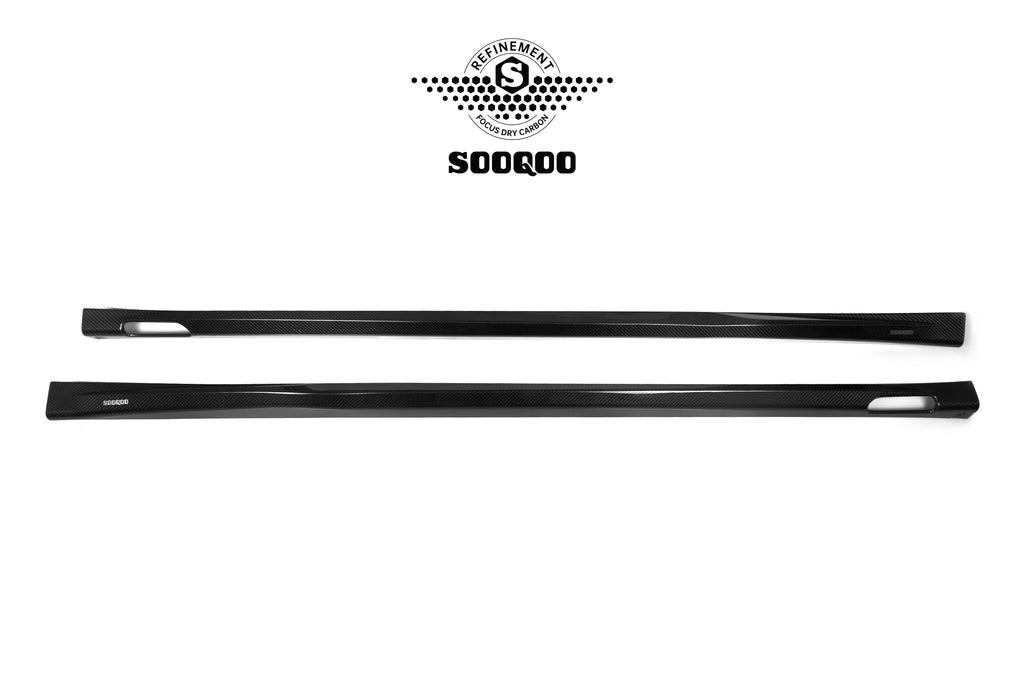 BMW X3M X3MC F97 LCI 2022-ON & IX3 BEV G08 LCI 2022-ON with Aftermarket Parts - Side Skirts Pre-preg Carbon Fiber from SOOQOO USA