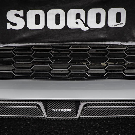 BMW X3M X3MC F97 LCI 2022 2023 2024 & X4M X4MC F98 LCI 2022 2023 2024 with Aftermarket Parts - Front Lip Carbon Fiber from SOOQOO USA