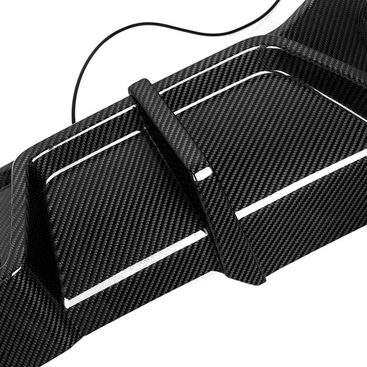 BMW X4M X4MC F98 LCI 2022-ON with Aftermarket Parts - With Light Rear Diffuser Carbon Fiber from SOOQOO USA