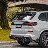 BMW X5 M60i M50i s/x Drive 40i xDrive 50e G05 LCI (Fits Both Pre-LCI & LCI) 2019 2020 2021 2022 2023 2024  with Aftermarket Parts - Rear Roof Spoiler Carbon Fiber from SOOQOO USA