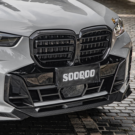 BMW X5 M60i s/x Drive 40i xDrive 50e G05 LCI 2024-ON with Aftermarket Parts - Front Lip Carbon Fiber from SOOQOO USA