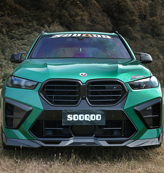 BMW X5M X5MC F95 LCI 2024-ON with Aftermarket Parts - Front Lip Carbon Fiber from SOOQOO USA