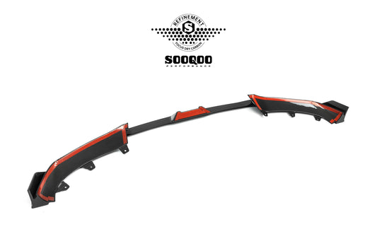 BMW X6 M60I xDrive40i (with M-Package) G06 Pre-LCI 2020 2021 2022 2023 with Aftermarket Parts - Front Lip Dry Pre-preg Carbon Fiber from SOOQOO USA