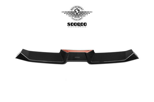 BMW X6 M60I xDrive40i (with M-Package) G06 Pre-LCI 2020 2021 2022 2023 with Aftermarket Parts - Front Lip Dry Pre-preg Carbon Fiber from SOOQOO USA