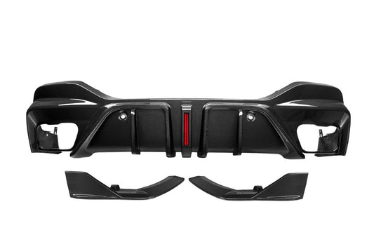 BMW X6 M60I xDrive40i G06 (Fits Pre-LCI & LCI) 2020-ON with Aftermarket Parts - With Light Rear Diffuser Pre-preg Carbon Fiber?from SOOQOO USA