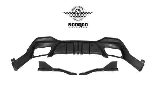 BMW X6 M60I xDrive40i G06 (Fits Pre-LCI & LCI) 2020-ON with Aftermarket Parts - With Light Rear Diffuser Pre-preg Carbon Fiber?from SOOQOO USA