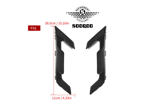 BMW X6M X6MC F96 LCI 2024-ON with Aftermarket Parts - Fender Vents Trims Replacements Dry Pre-preg Carbon Fiber from SOOQOO USA
