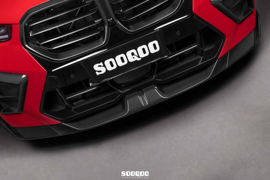 BMW X6M X6MC F96 LCI 2024-ON with Aftermarket Parts - Front Lip Dry Pre-preg Carbon Fiber from SOOQOO USA