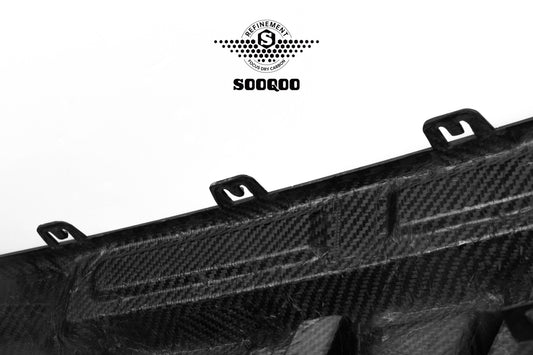 BMW X6M X6MC F96 (Fits Both Pre-LCI & LCI) 2020-ON with Aftermarket Parts - V1 Rear Diffuser Dry Pre-preg Carbon Fiber from SOOQOO USA