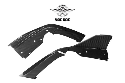 BMW X6M X6MC F96 (Fits Both Pre-LCI & LCI) 2020-ON with Aftermarket Parts - V2 Rear Diffuser Dry Pre-preg Carbon Fiber from SOOQOO USA
