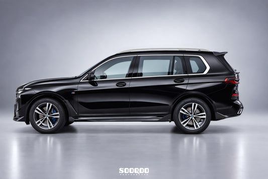 BMW X7 xDrive40i M60i ALPINA XB7 LCI G07 2023-ON with Aftermarket Parts - Side Skirts Dry Pre-preg Carbon Fiber from SOOQOO USA