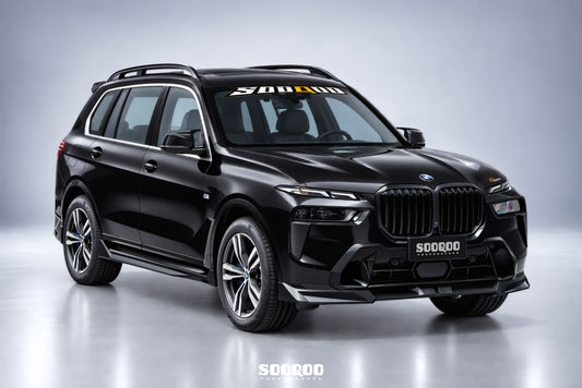 BMW X7 xDrive40i M60i ALPINA XB7 LCI G07 2023-ON with Aftermarket Parts - Side Skirts Dry Pre-preg Carbon Fiber from SOOQOO USA