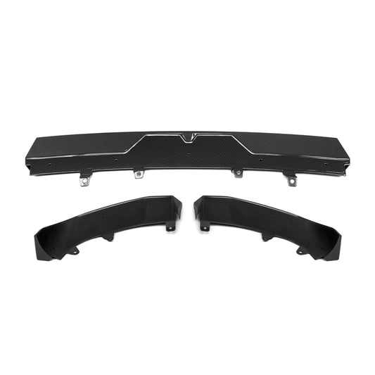 BMW X7 xDrive40i (With M-Package Bumper) M60i LCI G07 2023-ON with Aftermarket Parts - Front Lip Dry Pre-preg Carbon Fiber from SOOQOO USA