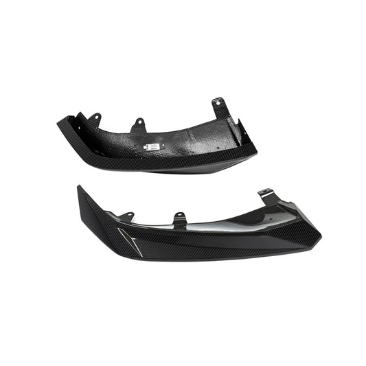 BMW X7 xDrive40i (With M-Package Bumper) M60i LCI G07 2023-ON with Aftermarket Parts - Front Lip Dry Pre-preg Carbon Fiber from SOOQOO USA