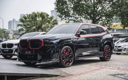 BMW XM G09 2023-ON with Aftermarket Parts - Front Lip Dry Pre-preg Carbon Fiber from SOOQOO USA