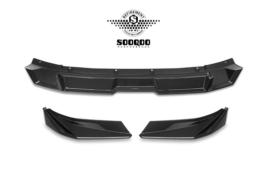 BMW XM G09 2023-ON with Aftermarket Parts - Front Lip Dry Pre-preg Carbon Fiber from SOOQOO USA