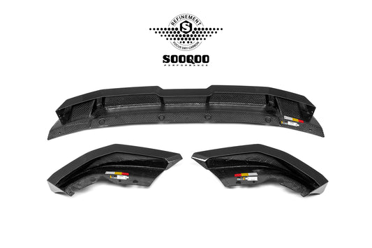 BMW XM G09 2023-ON with Aftermarket Parts - Front Lip Dry Pre-preg Carbon Fiber from SOOQOO USA