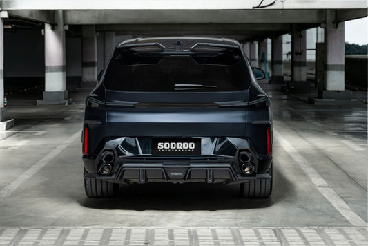 BMW XM G09 2023-ON with Aftermarket Parts - Rear Canards Dry Pre-preg Carbon Fiber from SOOQOO USA