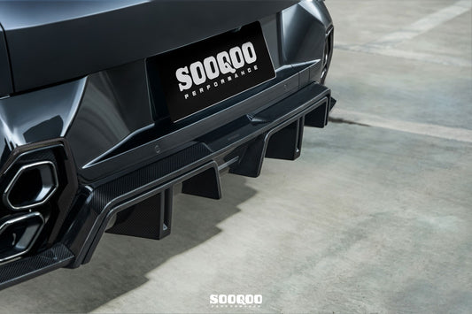BMW XM G09 2023-ON with Aftermarket Parts - Rear Diffuser Dry Pre-preg Carbon Fiber from SOOQOO USA