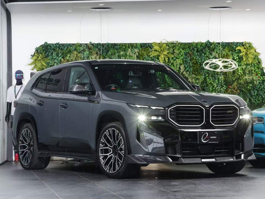 BMW XM G09 2023-ON with Aftermarket Parts - Front Lip Dry Pre-preg Carbon Fiber from SOOQOO USA