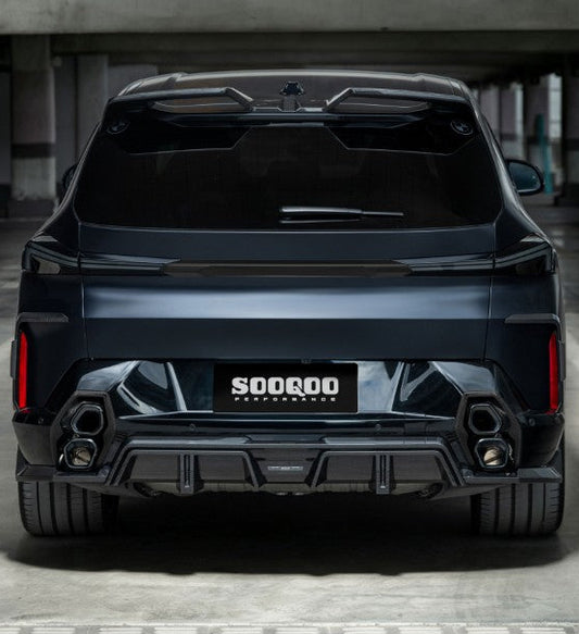 BMW XM G09 2023-ON with Aftermarket Parts - Rear Lip Spoiler Dry Pre-preg Carbon Fiber from SOOQOO USA