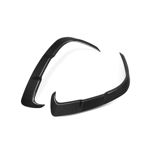 BMW Z4 G29 M40i / sDrive30i Pre-LCI & LCI 2019-ON with Aftermarket Parts - Rear Bumper Side Valances Inserts Dry Pre-preg Carbon Fiber from SOOQOO USA